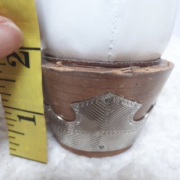 Toga Pulla White Harness Ankle Boots Western 37 - Picture 12 of 16